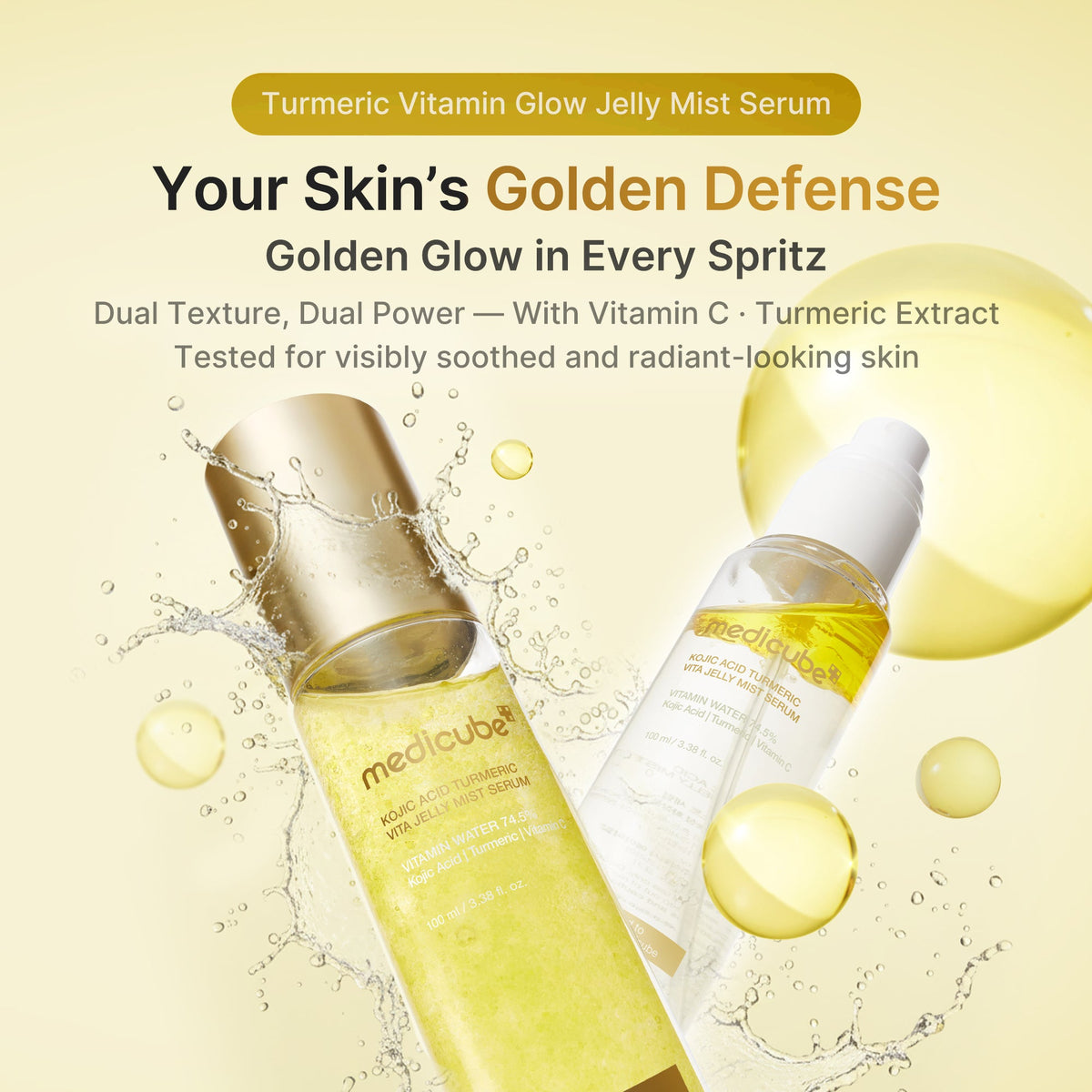 Kojic Acid Turmeric Vitamin Gold Jelly Mist Serum P1