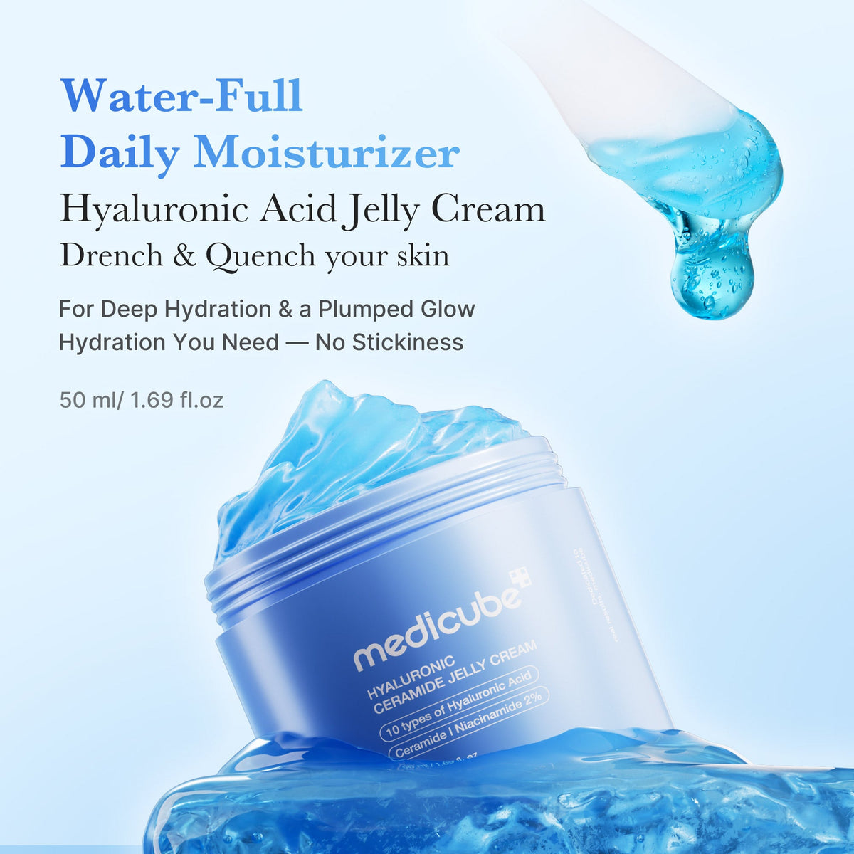 Hyaluronic Ceramide Moisturizing Jelly Cream W1