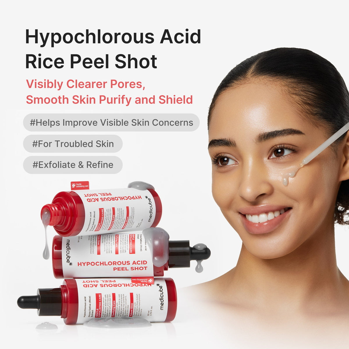 Hypochlorous Acid Rice Peel Shot Q6