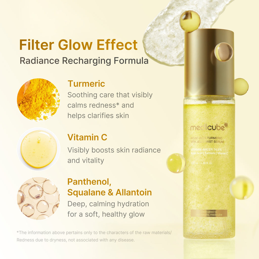 Kojic Acid Turmeric Vitamin Gold Jelly Mist Serum P1