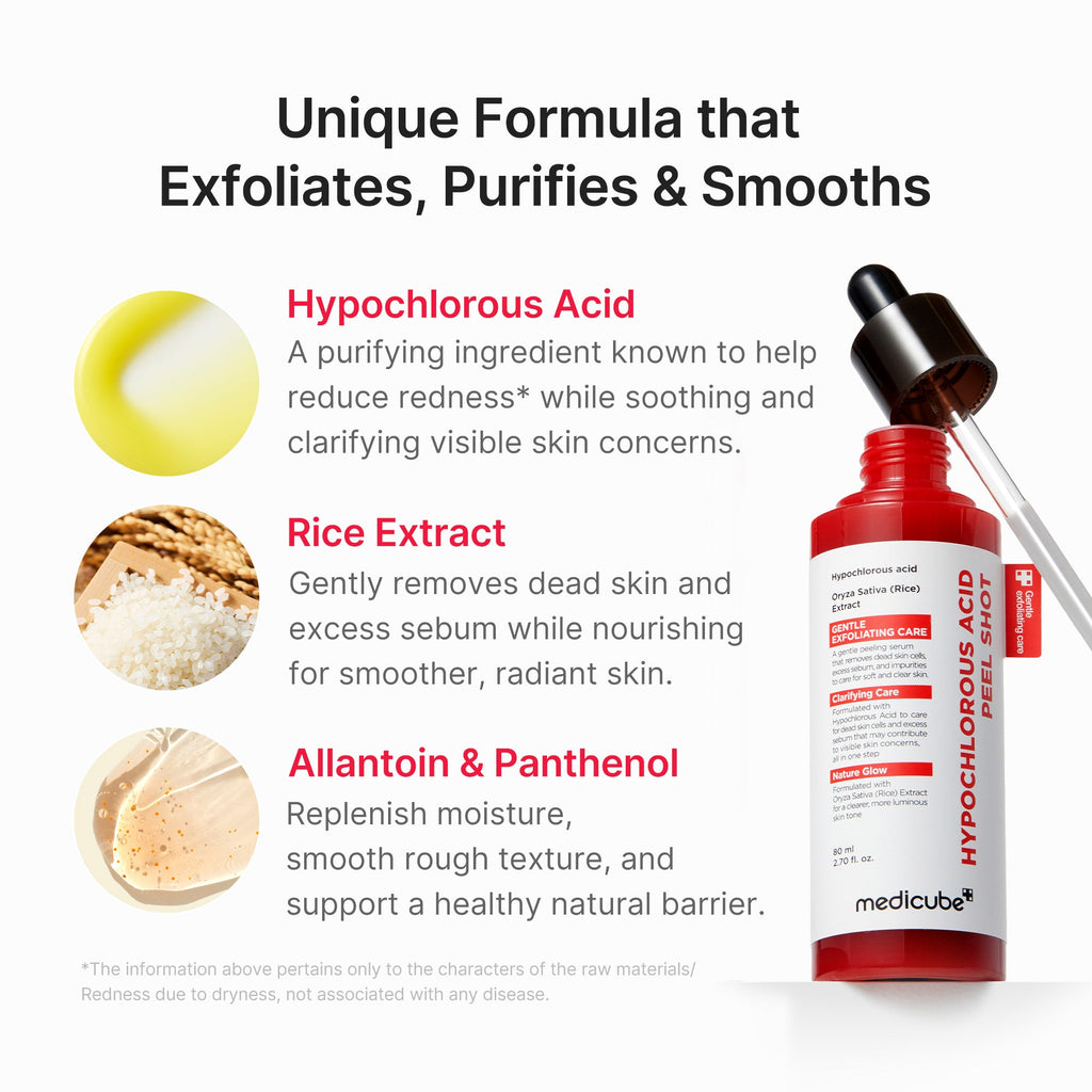 Hypochlorous Acid Rice Peel Shot U3