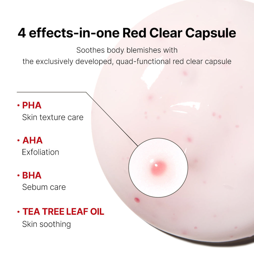 Red Clear Capsule Body Lotion T4