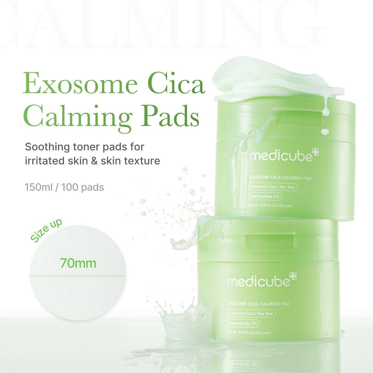 Exosome Cica Calming Toner Pads X6