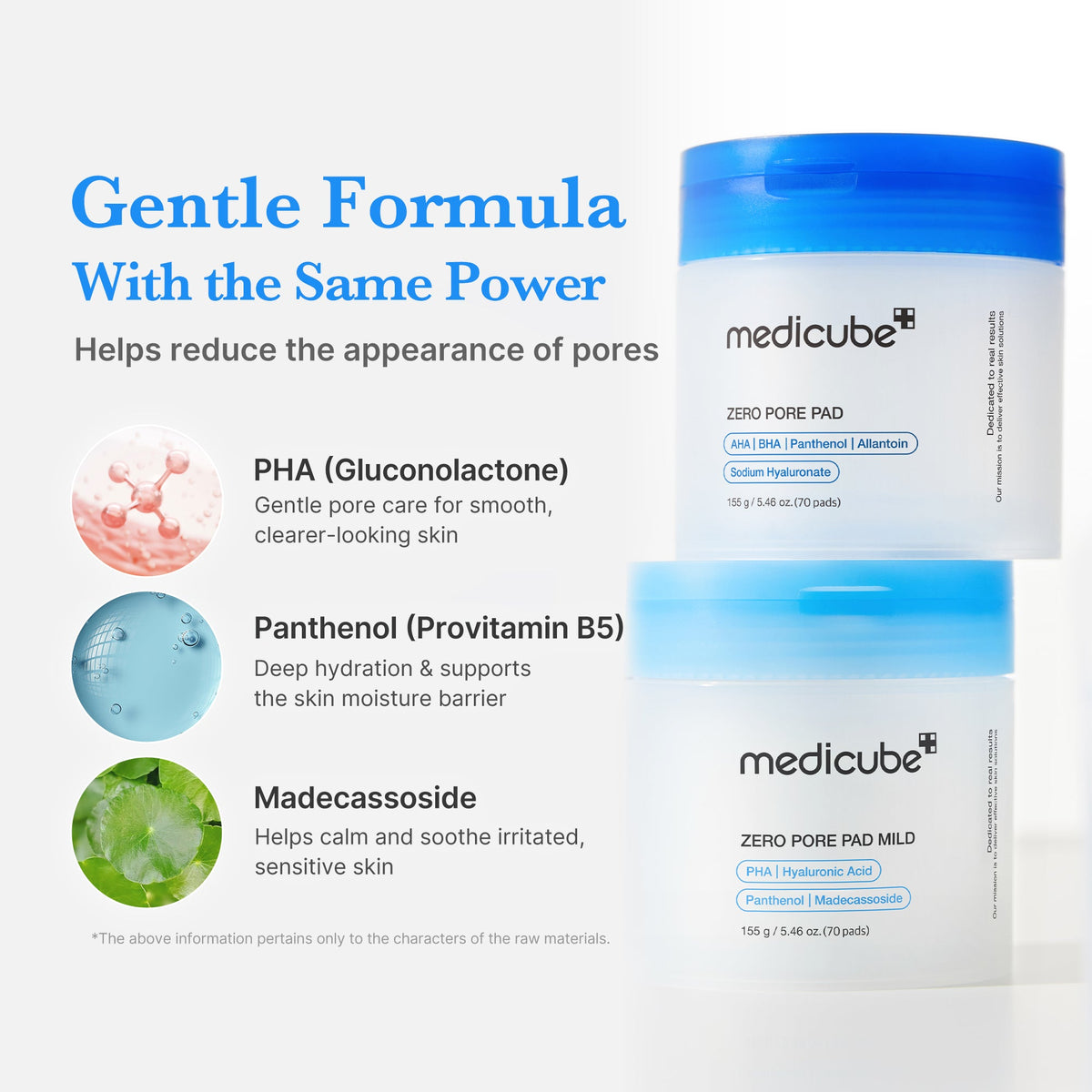 Zero Pore Madecassoside Pads (Mild) V4