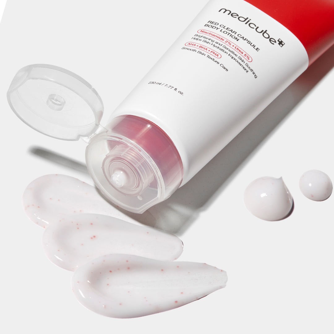 Red Clear Capsule Body Lotion T4