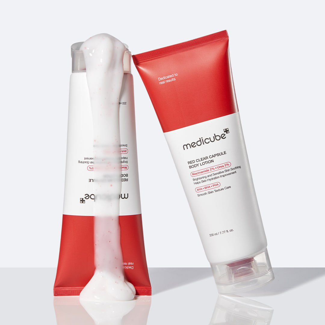 Red Clear Capsule Body Lotion T4