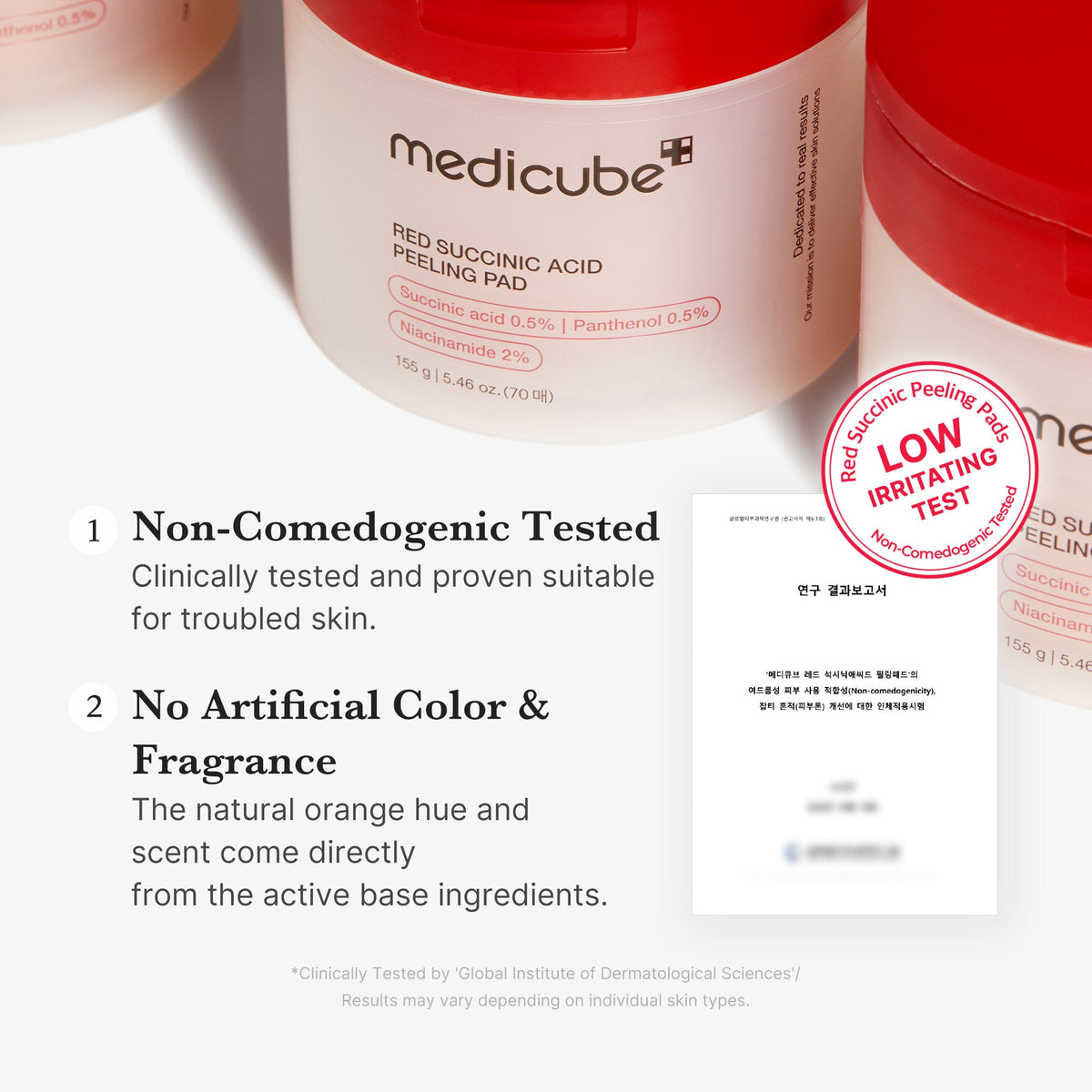 Red Succinic Acid Panthenol Pads R2