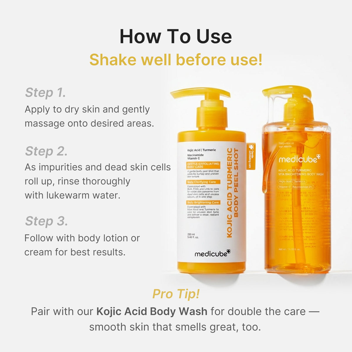 Kojic Acid Turmeric Body Peel Shot I0