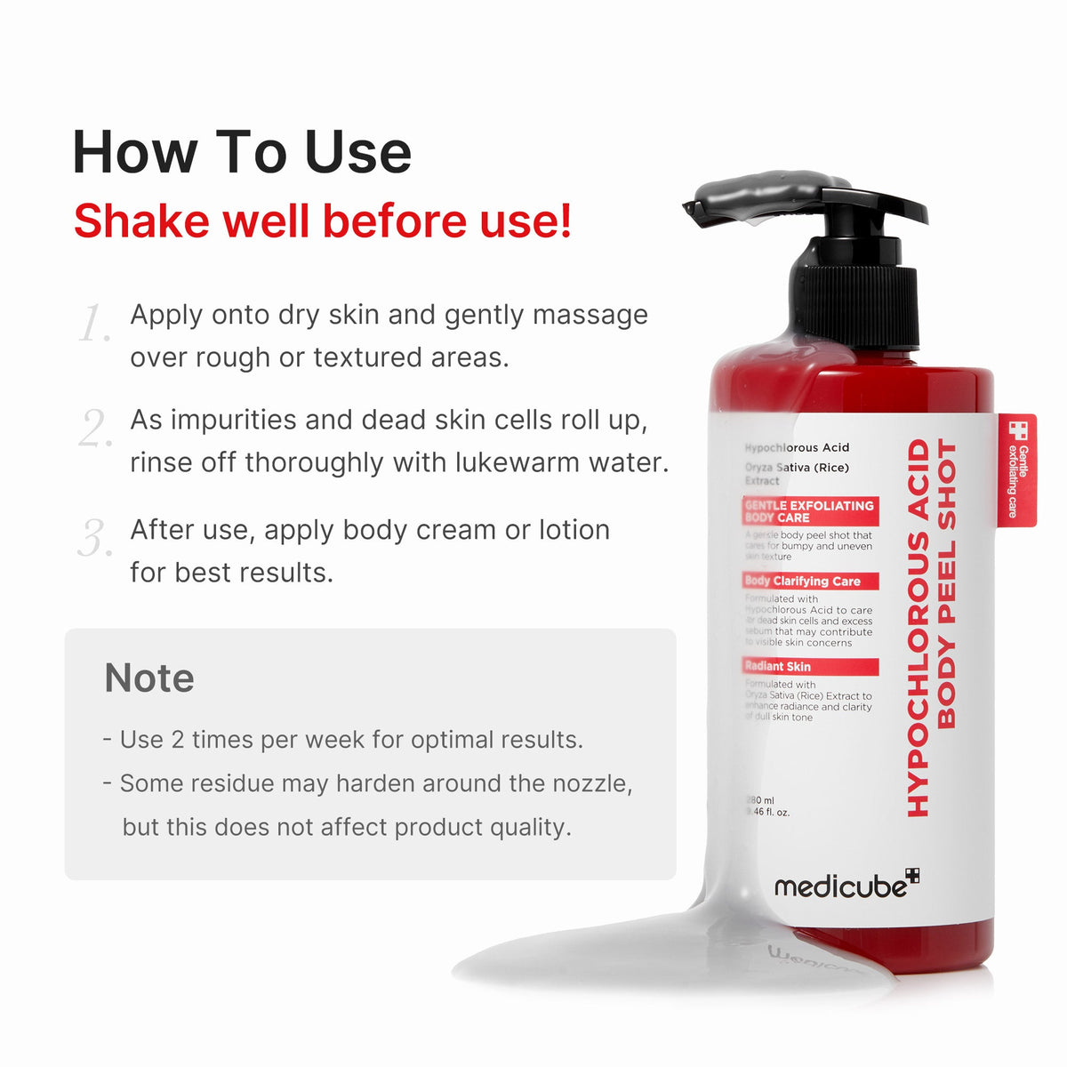 Hypochlorous Acid Rice Body Peel Shot B2