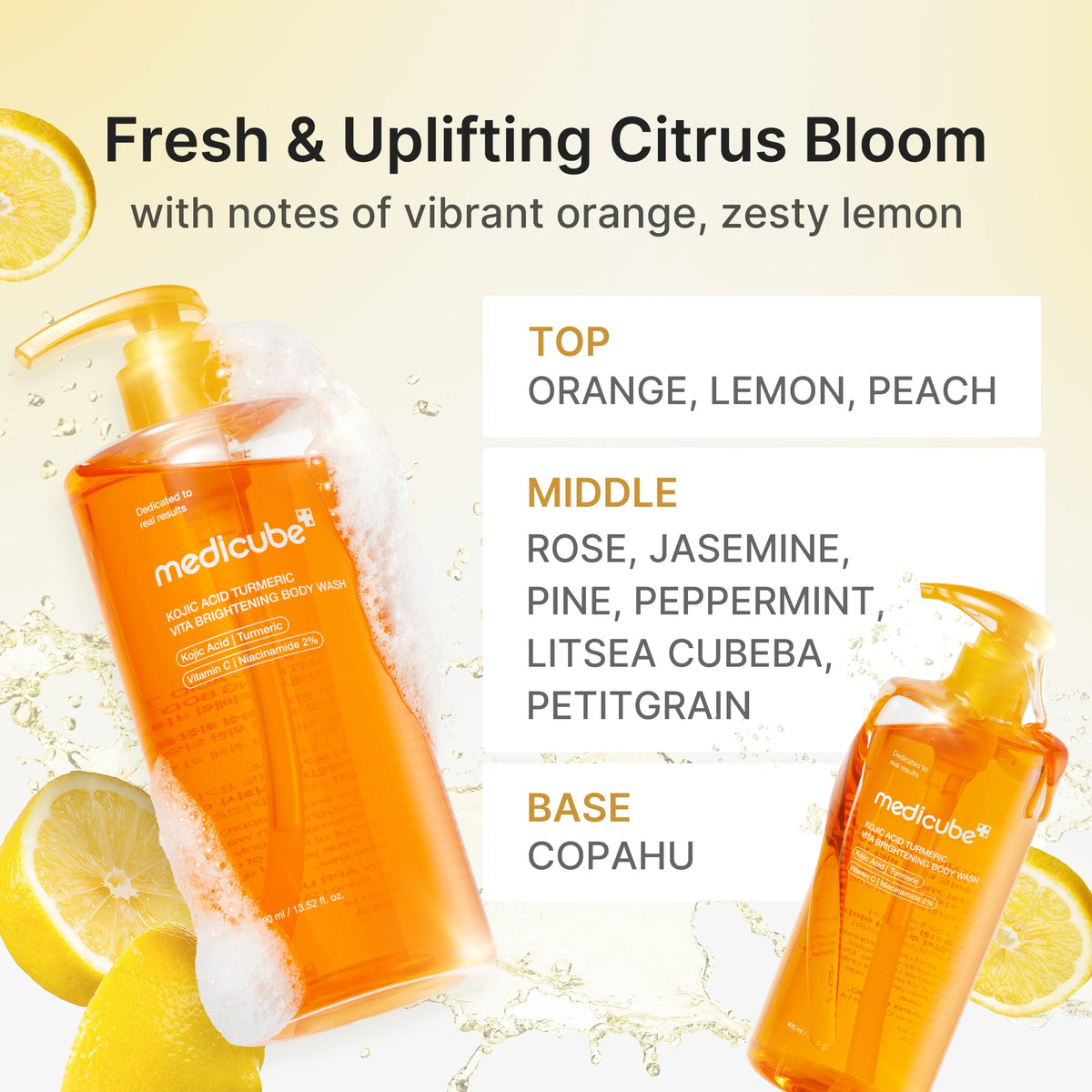 Kojic Acid Turmeric Brightening Body Wash Y2