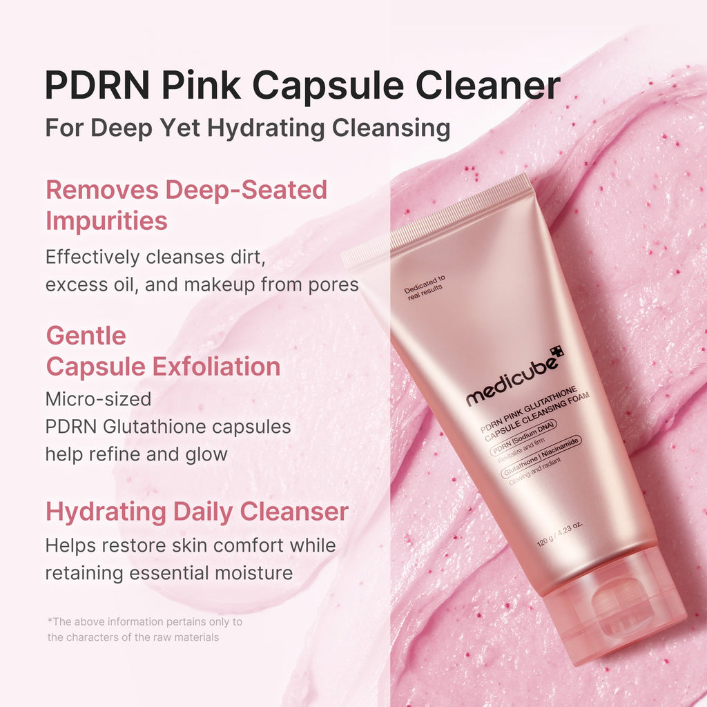 PDRN Pink Glutathione Capsule Foam Cleanser Q3