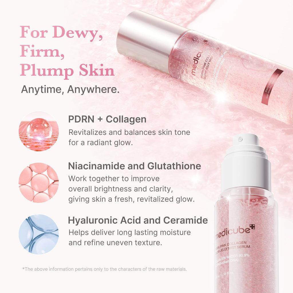 PDRN Pink Collagen Glow Jelly Mist Serum R4