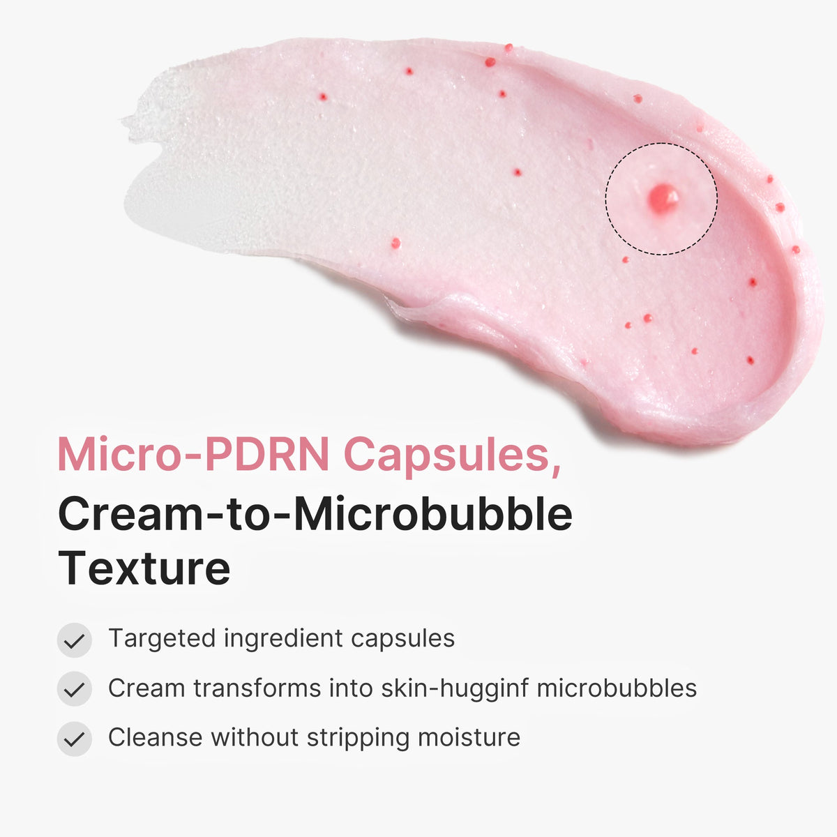 PDRN Pink Glutathione Capsule Foam Cleanser Q3