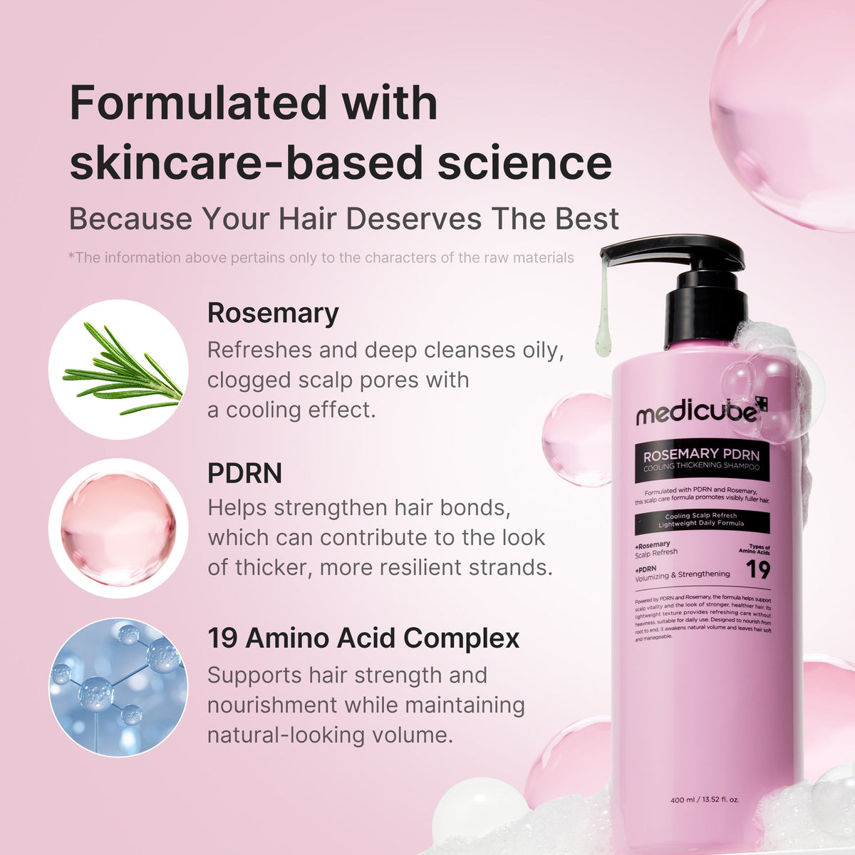 Rosemary PDRN Cooling Thickening Shampoo G3